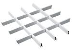 White Aluminum / Aluminium Suspended Open Cell Ceiling Decorative Metal Wall
