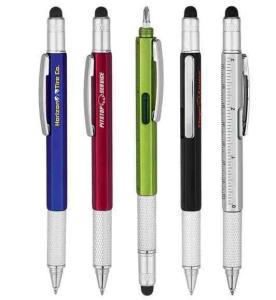 Wholesale promotional plastic tool pen, ruler tool touch ball pen,functional gift advertising pen from china suppliers