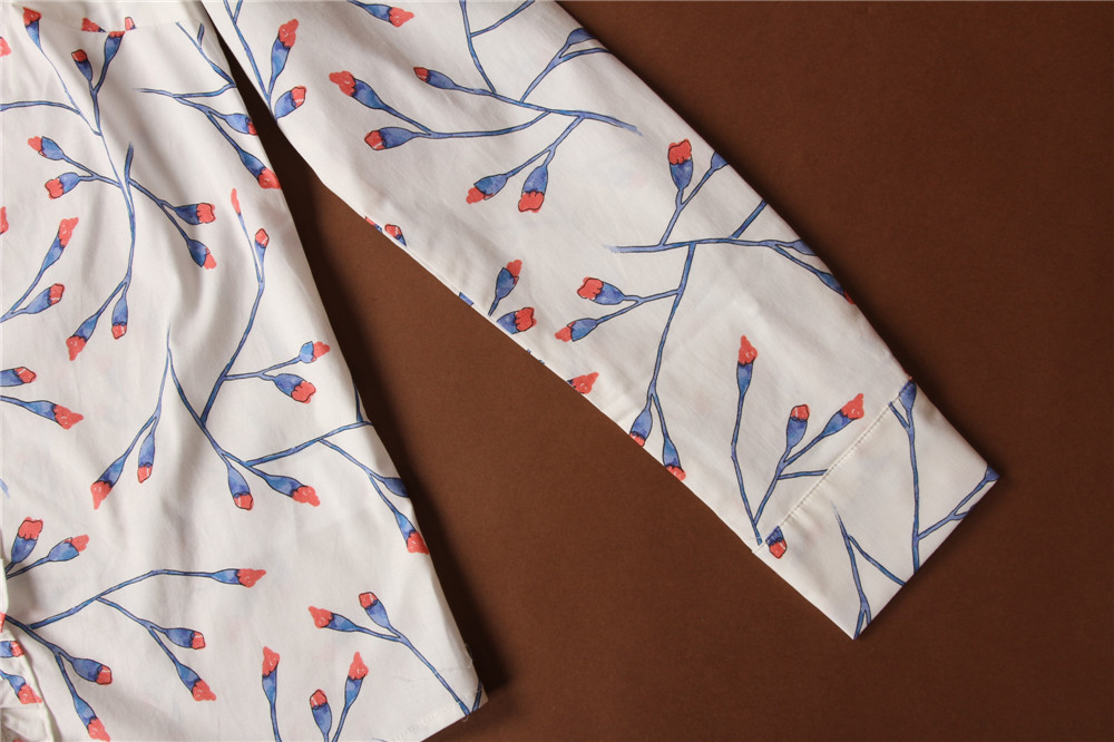 100% Cotton Stockpapa Womens Casual Print Shirts
