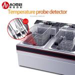660x565x420mm Durable Stainless Steel Electric Chips Deep Frying Machine with