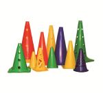 Outdoor Exercising Cone Football Marker Soccer Sport Marker Cones With Holes PP