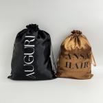 Custom Satin Pouch Bag with Logo for Hair Clothes Shoes Jewelry Cosmetics Gift