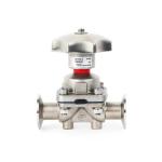 DIN 2 Inch Diaphragm Valve SS316L / 304 Manual Operated Valve Clamp Ends