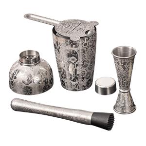 Wholesale Professional Stainless Steel Cocktail Shaker 17 Oz Steampunk Style from china suppliers