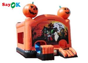Wholesale Halloween Pumpkin Inflatable Bounce House Silk Printing from china suppliers