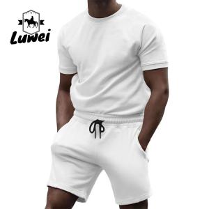 Wholesale Cotton Jogging Men Sportswear Set Gym Tracksuit Drawstring 2 Piece Track Suit from china suppliers