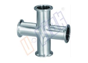 Wholesale Quick Loading 304 Stainless Steel Pipe Fittings Straight Cross For Connection from china suppliers