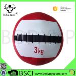 PU Leather Crossfit Wall Ball , Medicine Wall Ball 4-30LB Weight