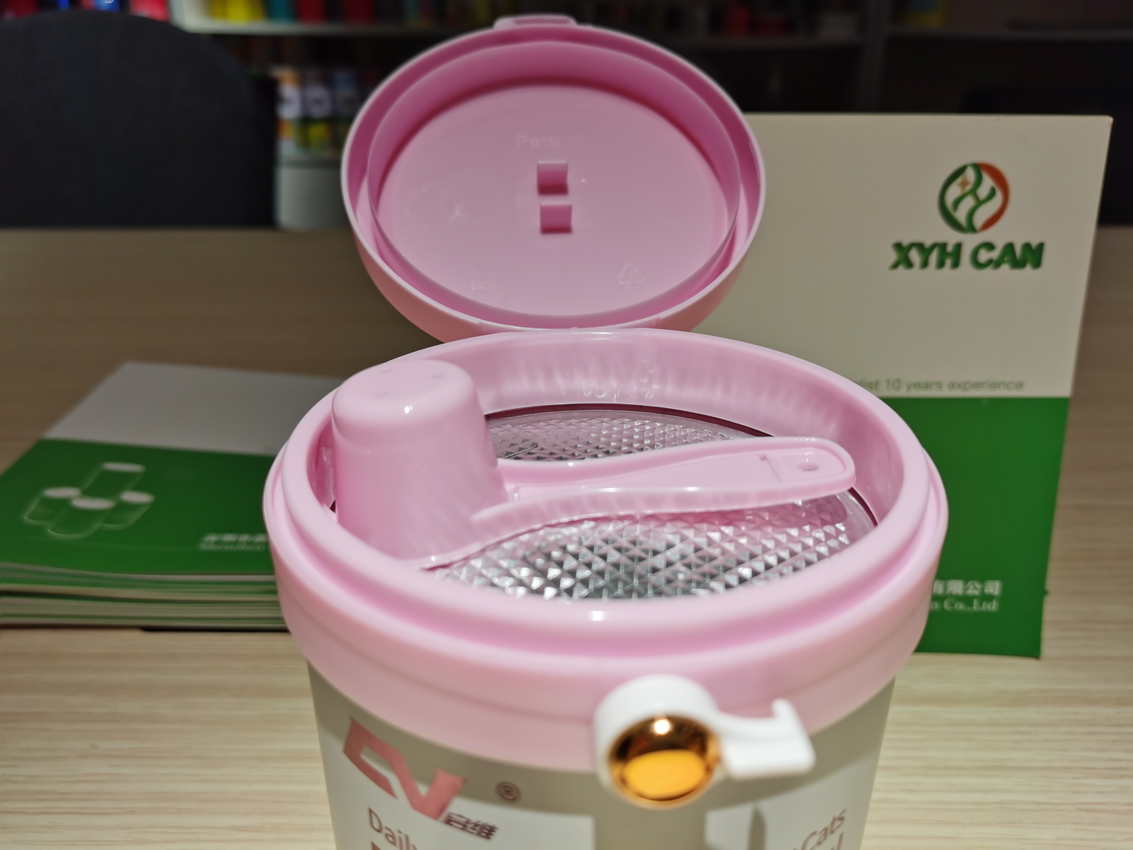 Plastic Spoon 900g Milk Powder Tin Can ROHS 0.19mm