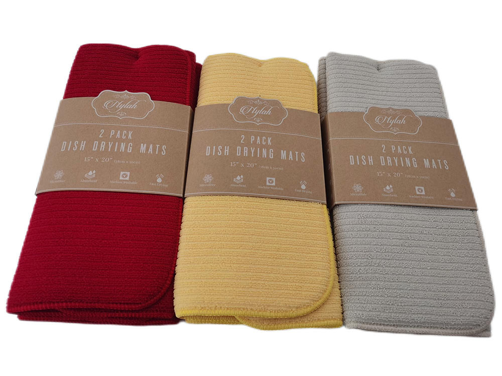 Wholesale Dining Table Used Dish Drying Mat Water Absorbent Kitchen Mat