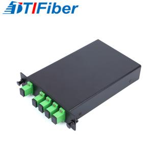 Wholesale G657A1 Fiber Optic Splitter 1x2 1x4 1x8 1x16 FTTH Metal Box LGX Cassette Type from china suppliers