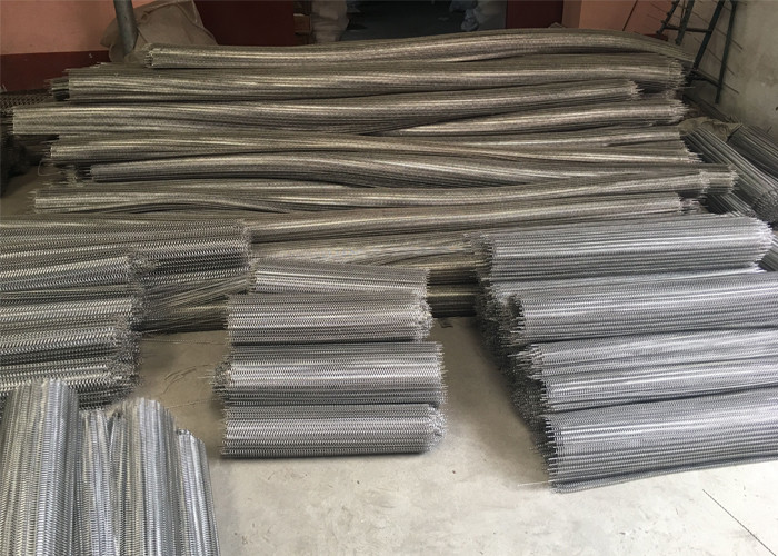 Potatoes Draining Conveyor Belt Wire Mesh , SS Wire Mesh Conveyor Belt