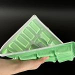 Supermarket Disposable Dumpling Tray Takeaway Pressure Resistance With Lid