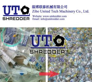 Wholesale high quality automatic Waste medical shredder/waste medical rubbish shredder machine/ double shaft shredder/ waste crush from china suppliers