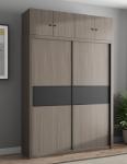240cm Height MDF Hotel Room Cabinet Multi Color Choices With Two Sliding Doors