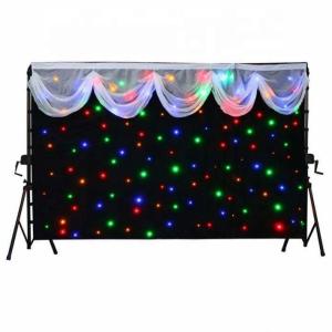 Wholesale Hot selling LED star cloth LED Star Curtain for Wedding Decoration Curtain from china suppliers