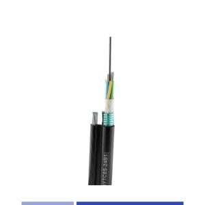 Wholesale 48 Core Aerial Fiber Optic Cable Singlemode 9/125um with Steel Wire Messenger PE GYTC8S from china suppliers