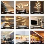 Hotel DC24V 8mm 240leds 4000K Neutral 20W/Meter Electroplate SMD 2835 Led Strip