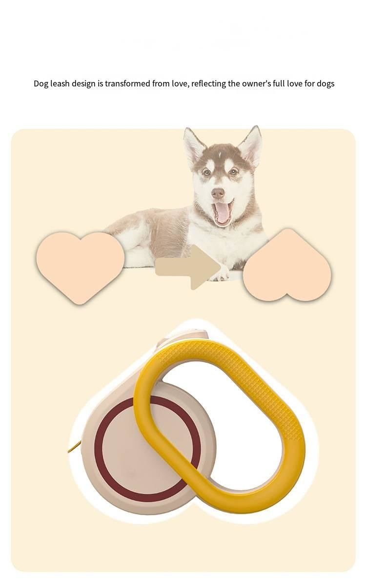 Custom Pet Automatic Retractable Leash 3M 5M For Walking Cats And Dogs