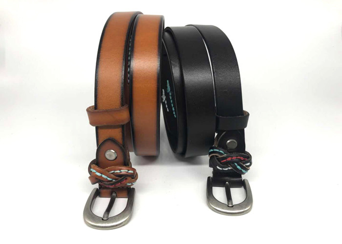 Hand Stitching Brown 23mm Women's Fashion Leather Belts