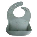 Adjustable Fit Waterproof Silicone Baby Bibs Safe In Dishwasher