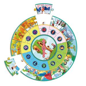Wholesale Large Pieces Round Jigsaw Puzzles Biological Learning About Nature Change from china suppliers