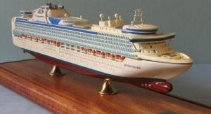 Wholesale Container Hand Crafted Model Ships With Sapphire Princess Cruise Ship Shaped from china suppliers