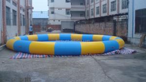 Wholesale Plato Blow Up Portable Water Pool With Sand Circal Shape from china suppliers