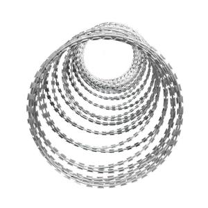 Wholesale Large Stock Galvanized Razor Barbed Wire for Pakistan Silver Security Free Prices Paper +woven Bags 10 Rolls Iron Wire Guixiang from china suppliers