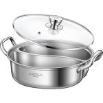 Hot Sale 28cm Induction Cooking Pot Cookware 304 Stainless Steel Hot Pot Soup