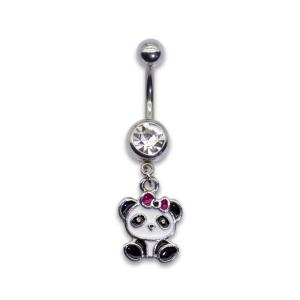 Wholesale Panda Pendant Belly Button Piercings Jewelry Silver Color Plated OEM ODM from china suppliers