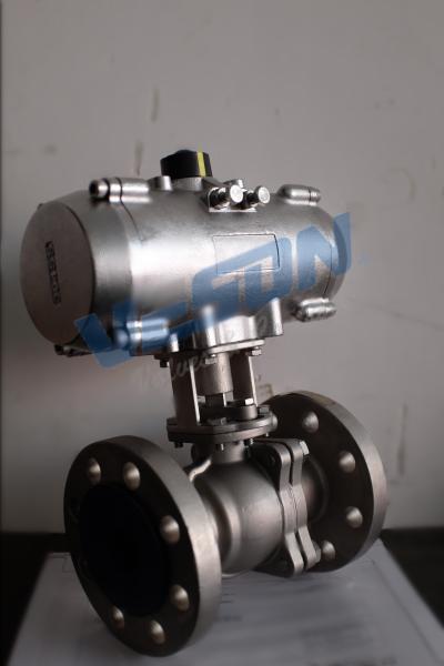SS304 Stainless Steel Rotary Actuator Ball Valve Quarter Turn Actuator Ball