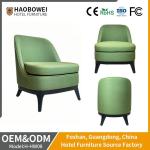 Durable Solid Wood Fabric Leisure Bedroom and Hotel Furniture OEM Factory Chair