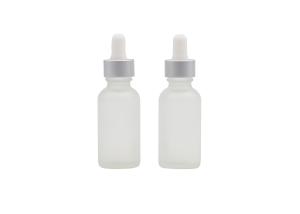 Wholesale 15ml Clear Frosted Perfume Dropper Bottles , Glass Oil Dropper from china suppliers