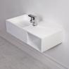 Buy cheap Solid Surface Corian Stone Wall Hung Basin With Storage Room from wholesalers