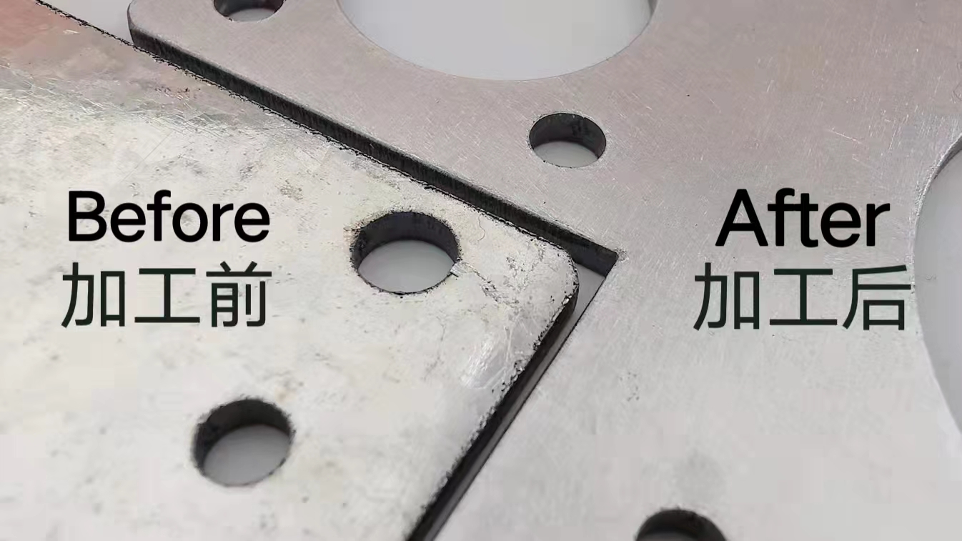 Alternating Speed 0-35r/Min Automatic Deburring Machine For Laser Cutting Parts