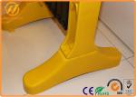 Yellow Plastic Traffic Barriers , Temporary Retractable Safety X Expandable