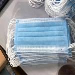 Multi - Layered Non Woven Surgical Mask , Face Mask Surgical Disposable 3 Ply
