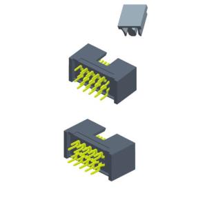 China Straight 1.27x2.54mm 500VAC 1.0AMP Box Header Connector on sale