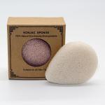 Dark Brown Water Drop Makeup Sponge Pore Cleanser Konjac Exfoliating Sponge