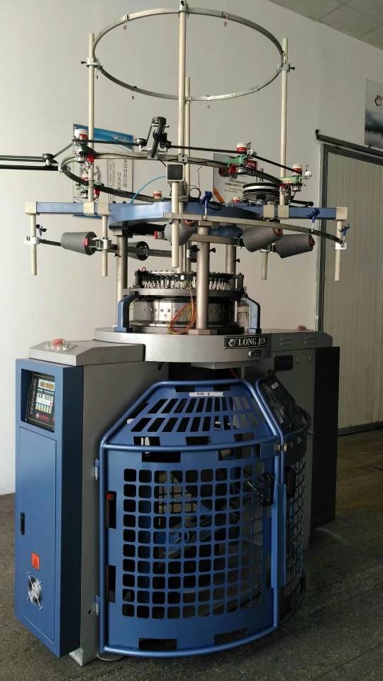 High Speed Body Size Circular Knitting Machine 2.2KW Gears Adopt Oil - Soaking Design