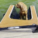 Custom LogoInflatable Boat Dog Ladder Climb Ramp Platform Inflatable Water Ramp
