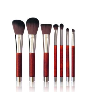 Wholesale Luxury Wooden Handle Makeup Brush Set , 7pcs Real Perfection Makeup Brushes from china suppliers