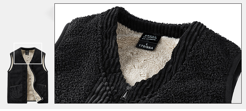 Windproof Casual Cropped Bubble Vest Plus Size Zip Up V Neck Knitted