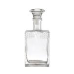 Transparent Round Flint Glass Liquor Wine Vodka Tequila Bottle with Cork Lid