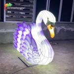 Theme Park Decoration Chinese Festival Lanterns Cygnus Animal Shaped Lanterns