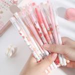 12pcs/box Cute Fruit Gel Pen Set for Student Writing 0.5mm Writing Width Novelty