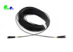 OM4 LC - LC 50 / 125 Fiber Optic Patch Cable Duplex 2.0mm With Black Connector
