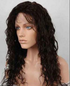 Wholesale Unprocessed 100% Indian Full Lace Human Hair Wigs kinky curly With Baby Hair from china suppliers