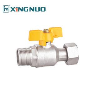 Wholesale 1/2 inch Forged Brass Ball Valve Butterfly Handle Manufacturers 100% Leak Tested from china suppliers